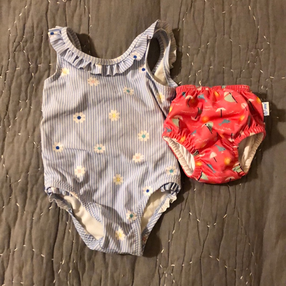 Baby gap swim suit with iplay swim diaper